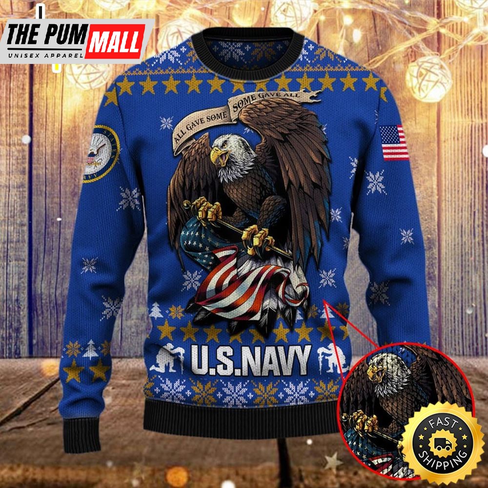 Armed Forces Usn Navy Military Vva Vietnam Veterans Day Gift For Father Dad Christmas Sweater