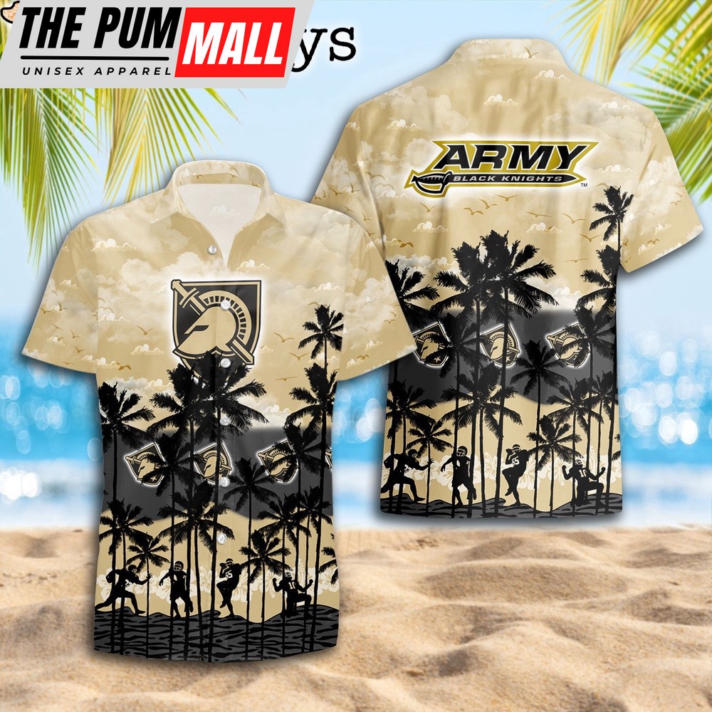 Army Black Knights Palms Tree Hawaiian Shirt