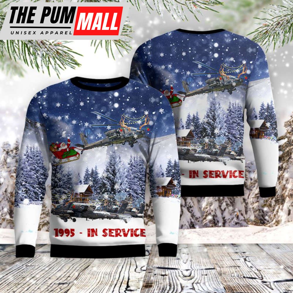 Army Boeing AH-64D Longbow Apache Christmas Sweater Gift For Christmas