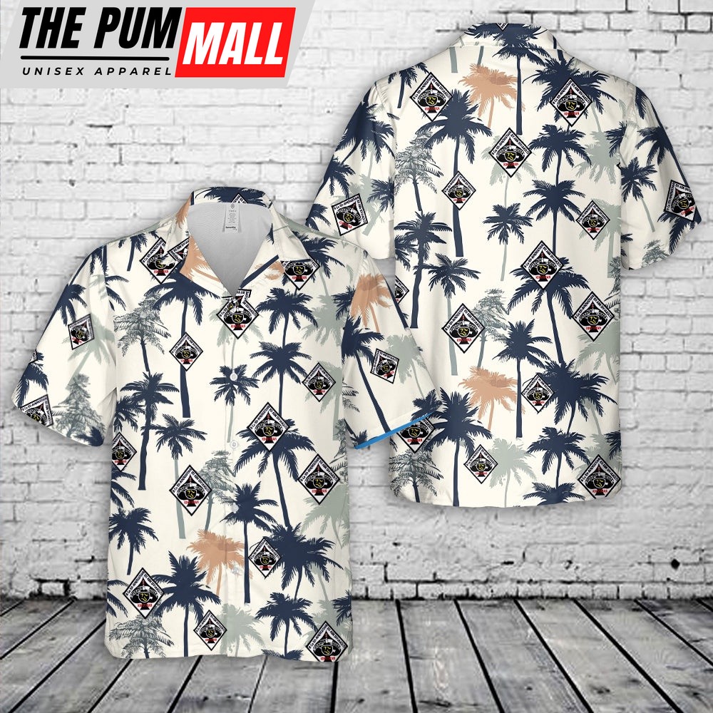 Army Hawaiian Shirt, US Army 101st Airborne Aviation Division 101st Regiment B Company Hawaiian Shirt, Military Aloha Shirt