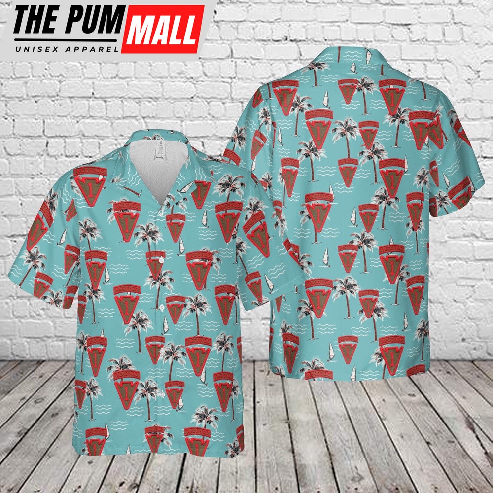 Army Hawaiian Shirt, US Army 1st Infantry Division RECONDO School Arrowhead LRRP Hawaiian Shirt, Military Aloha Shirt