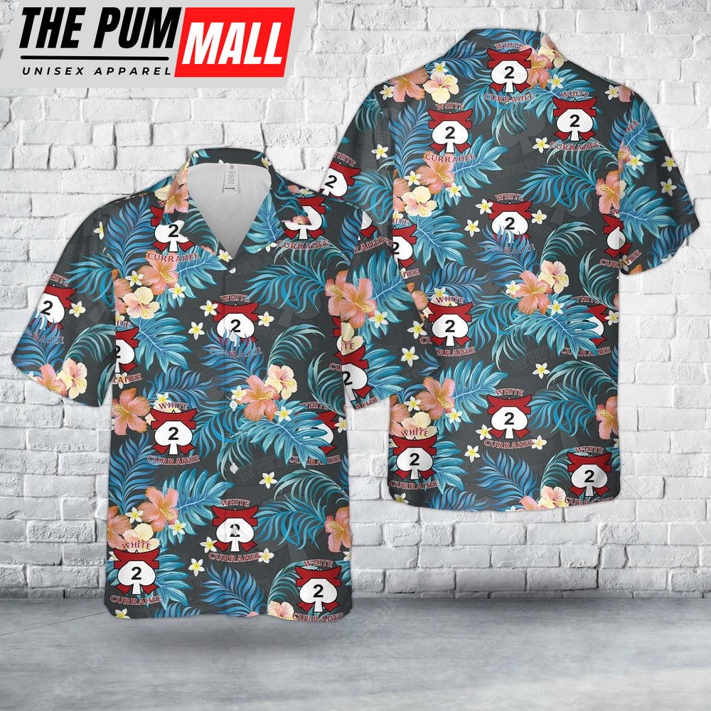 Army Hawaiian Shirt, US Army 2-506 Infantry Regiment – White Currahee Rakkasans Hawaiian Shirt, Military Aloha Shirt