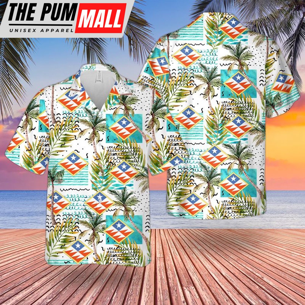 Army Hawaiian Shirt, US Army 261st Theater Tactical Signal Brigade Delaware Army National Guard Hawaiian Shirt, Military Aloha Shirt