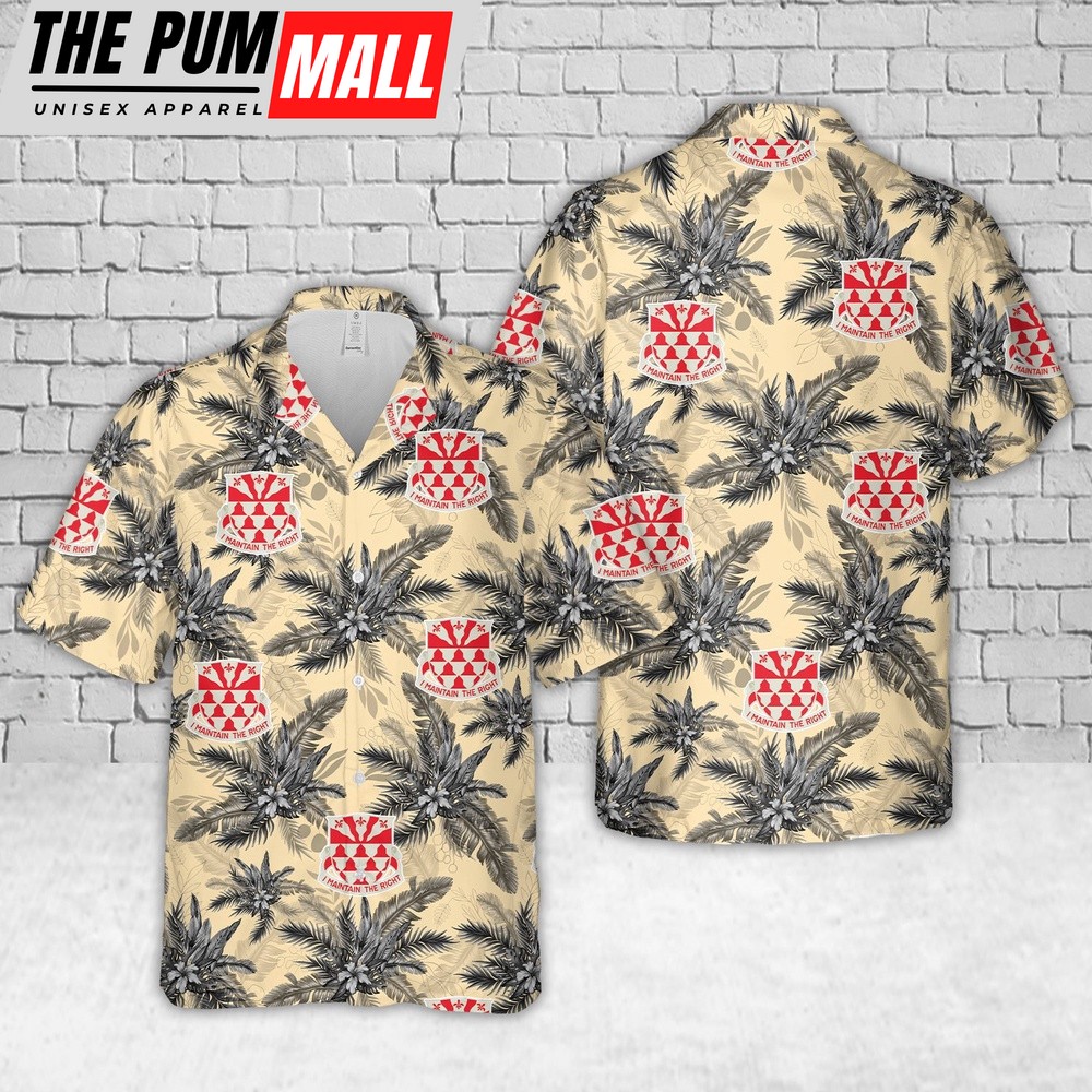 Army Hawaiian Shirt, US Army 307th Brigade Engineer Battalion Hawaiian Shirt, Military Aloha Shirt