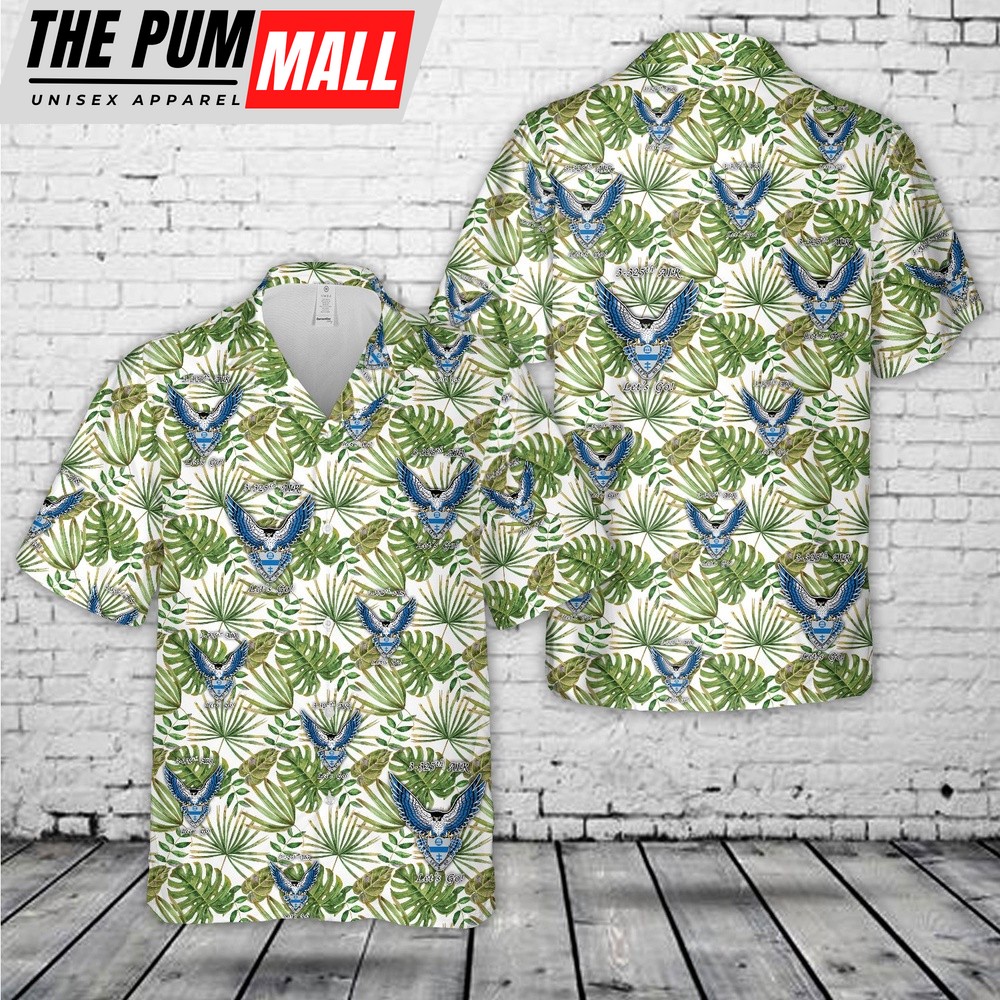 Army Hawaiian Shirt, US Army 3325th Airborne Infantry Regiment Blue Falcons Hawaiian Shirt, Military Aloha Shirt