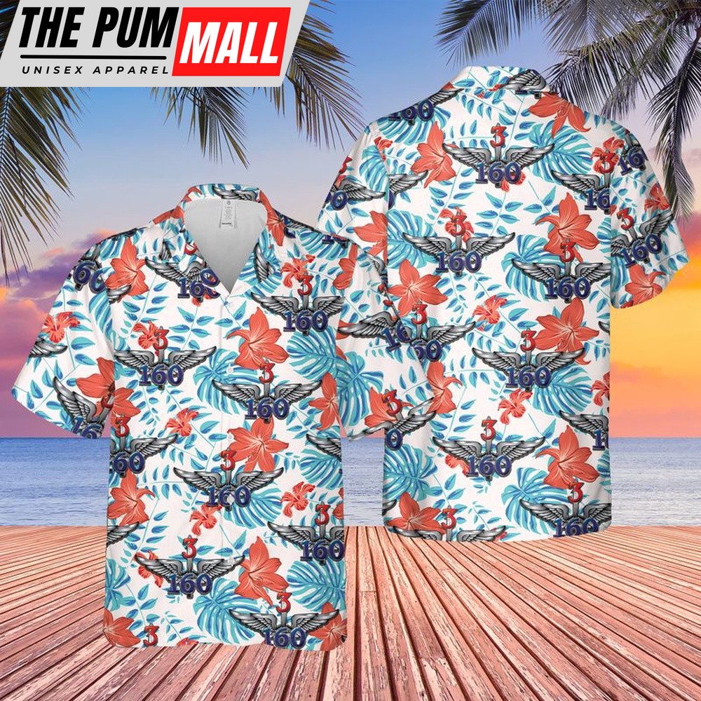 Army Hawaiian Shirt, US Army 3rd Battalion 160th Special Operations Aviation Regiment Hawaiian Shirt, Military Aloha Shirt