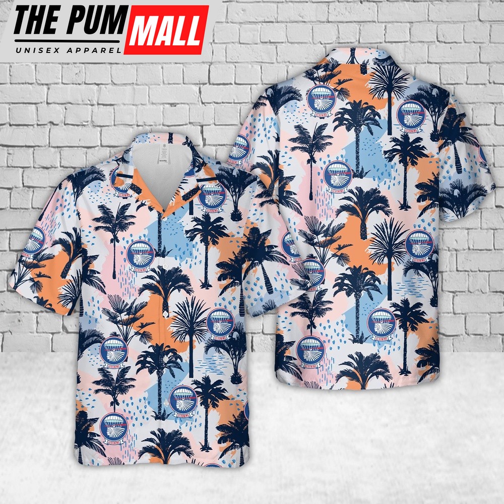 Army Hawaiian Shirt, US Army 501st Parachute Infantry Regiment Hawaiian Shirt, Military Aloha Shirt