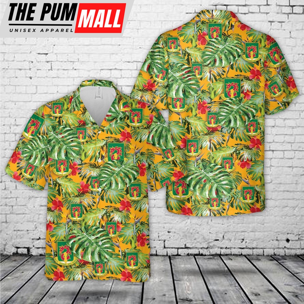 Army Hawaiian Shirt, US Army 504th Military Police Battalion Hawaiian Shirt, Military Aloha Shirt