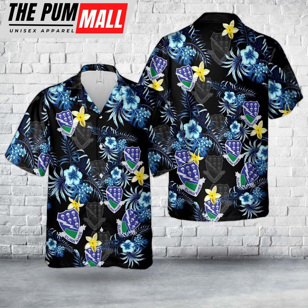 Army Hawaiian Shirt, US Army 506th Parachute Airborne Infantry Regiment Hawaiian Shirt, Military Aloha Shirt