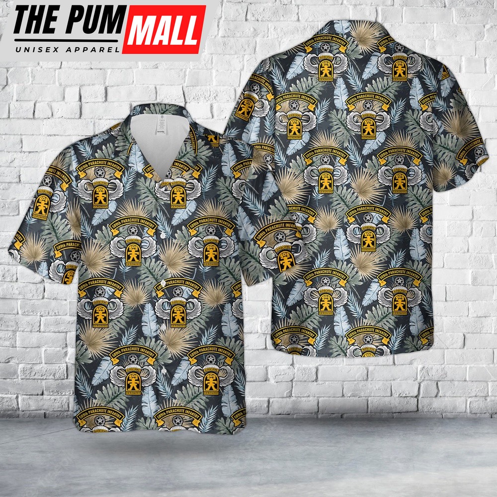 Army Hawaiian Shirt, US Army 509th Parachute Infantry Regiment Airborne With Master Wing Hawaiian Shirt, Military Aloha Shirt