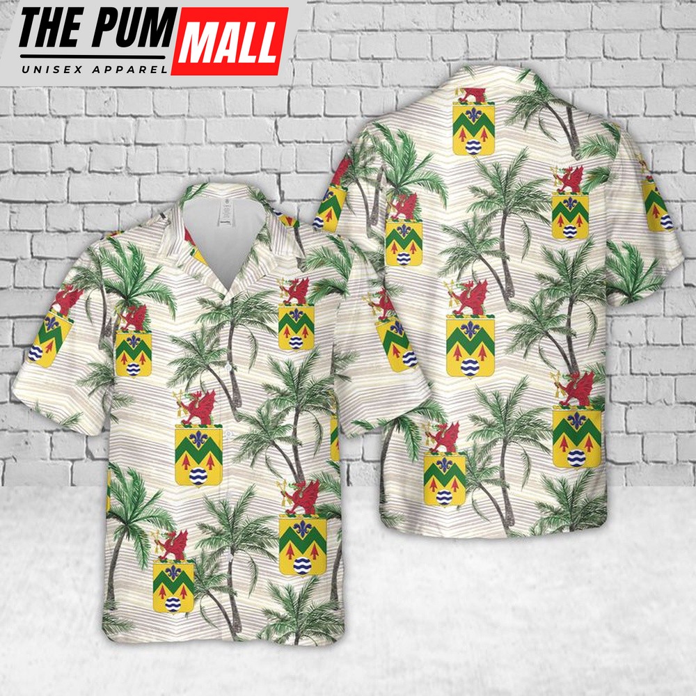 Army Hawaiian Shirt, US Army 528th Support Battalion (United States) Hawaiian Shirt, Military Aloha Shirt