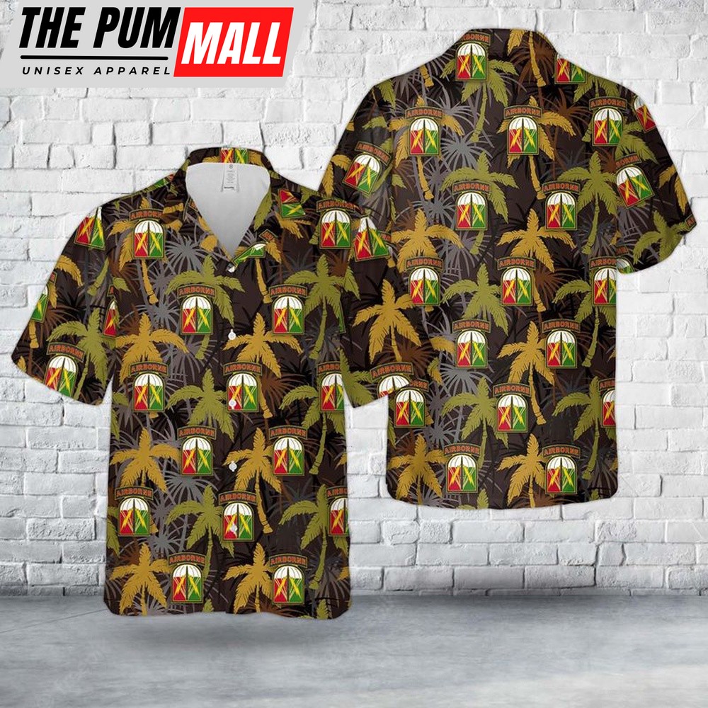 Army Hawaiian Shirt, US Army 528th Sustainment Brigade (Special Operations) (Airborne) Hawaiian Shirt, Military Aloha Shirt