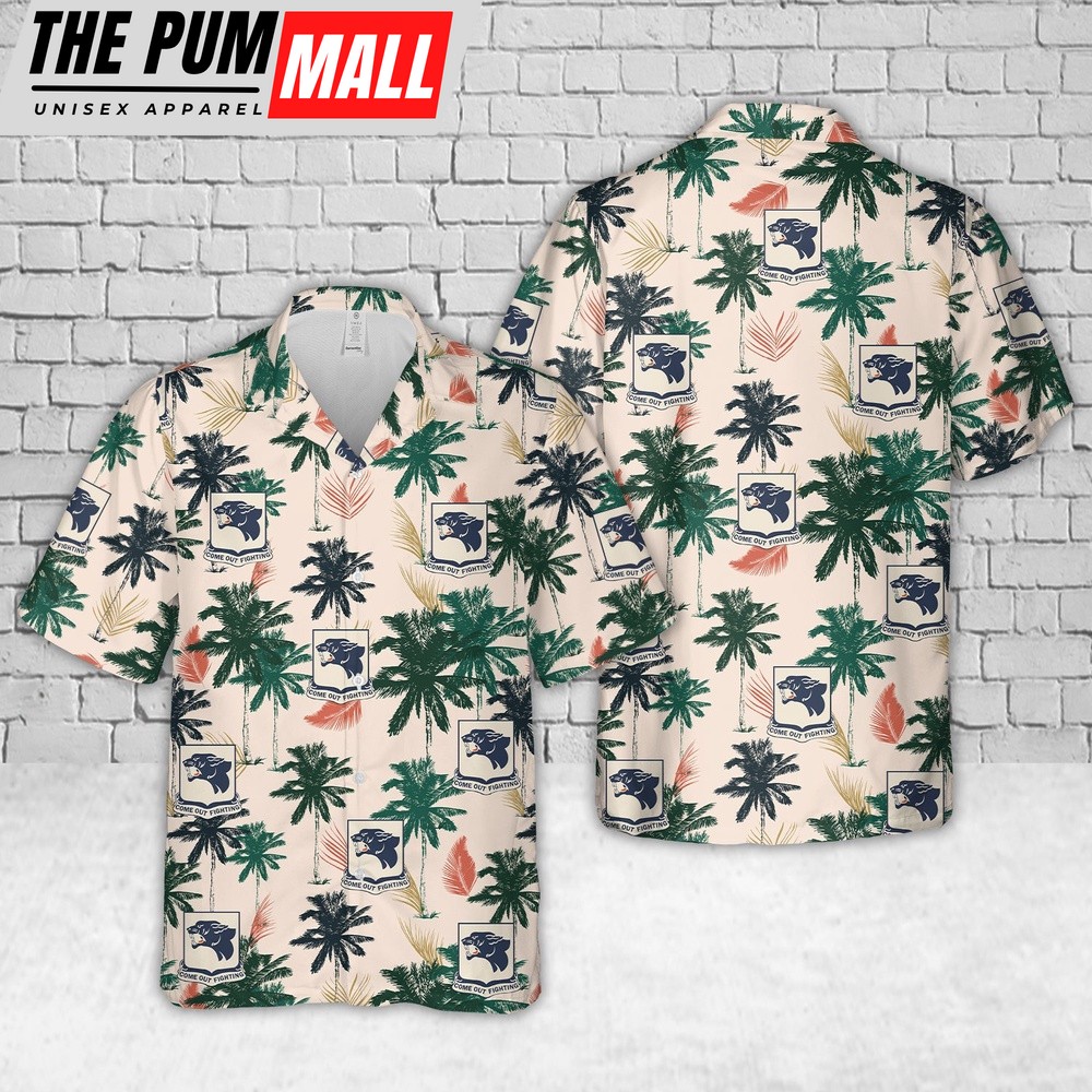 Army Hawaiian Shirt, US Army 761st Tank Battalion Hawaiian Shirt, Military Aloha Shirt