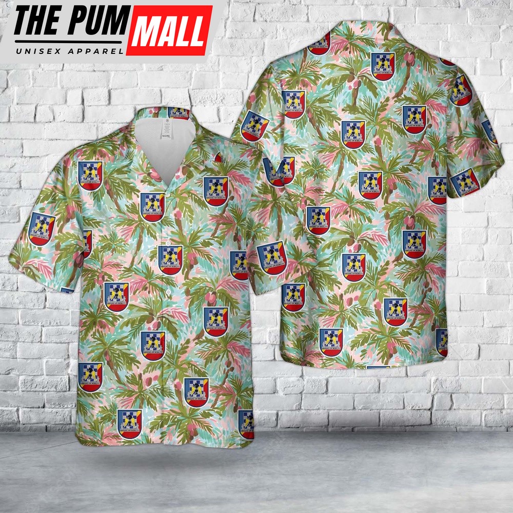 Army Hawaiian Shirt, US Army 82nd Aviation Regiment (United States) Hawaiian Shirt, Military Aloha Shirt
