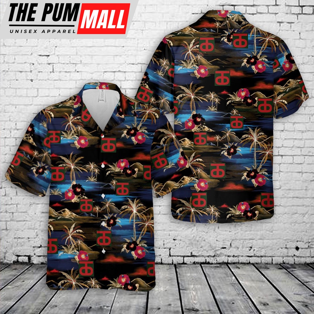 Army Hawaiian Shirt, US Army 90th Infantry Division Hawaiian Shirt, Military Aloha Shirt