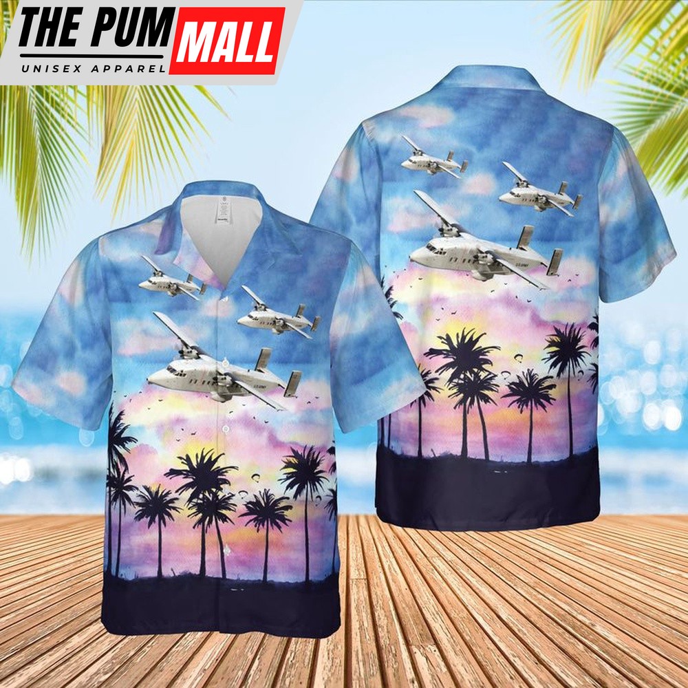 Army Hawaiian Shirt, US Army AC-119G K (Shadow Stinger) Hawaiian Shirt, Military Aloha Shirt