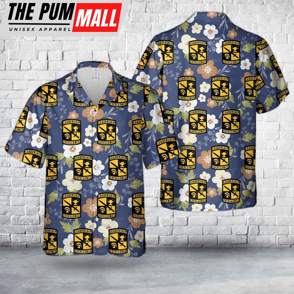 Army Hawaiian Shirt, US Army Army Reserve Officer Training Corps (AROTC) Hawaiian Shirt, Military Aloha Shirt