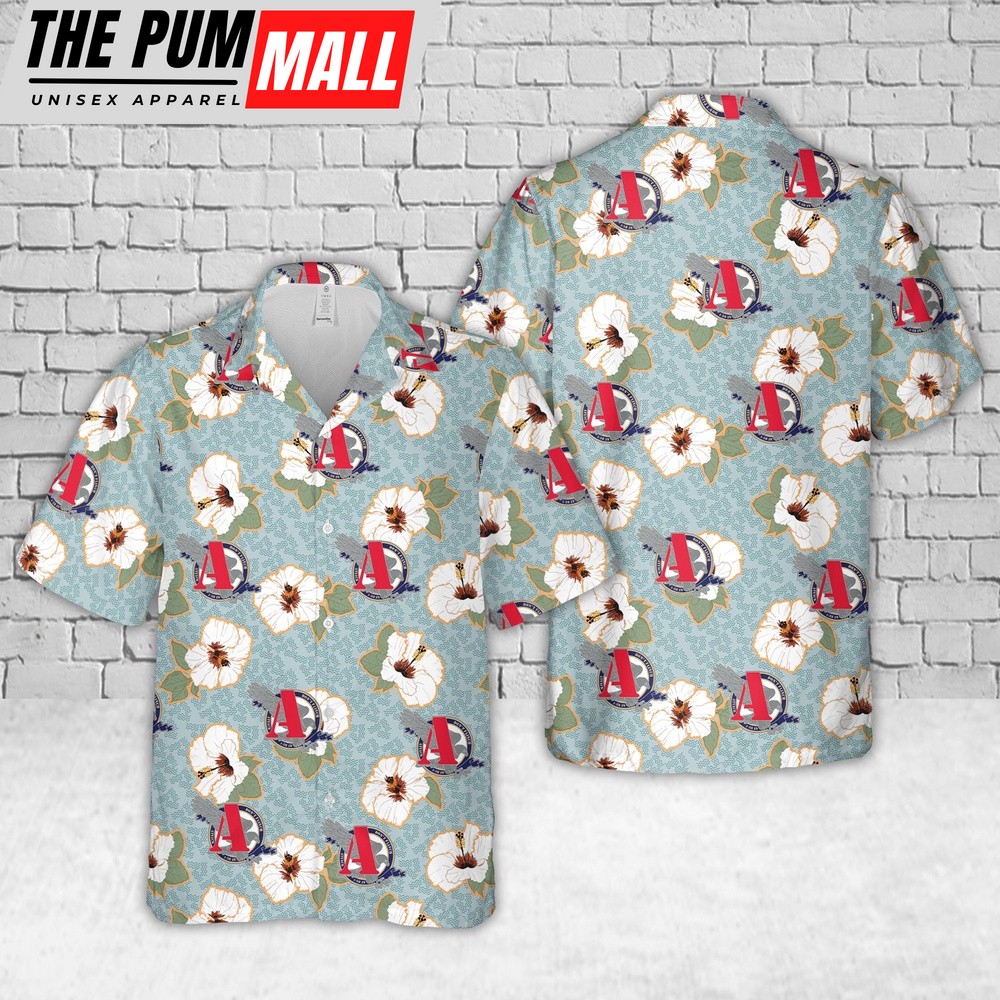 Army Hawaiian Shirt, US Army Attack Company, 1-38 Infantry Battalion Hawaiian Shirt, Military Aloha Shirt