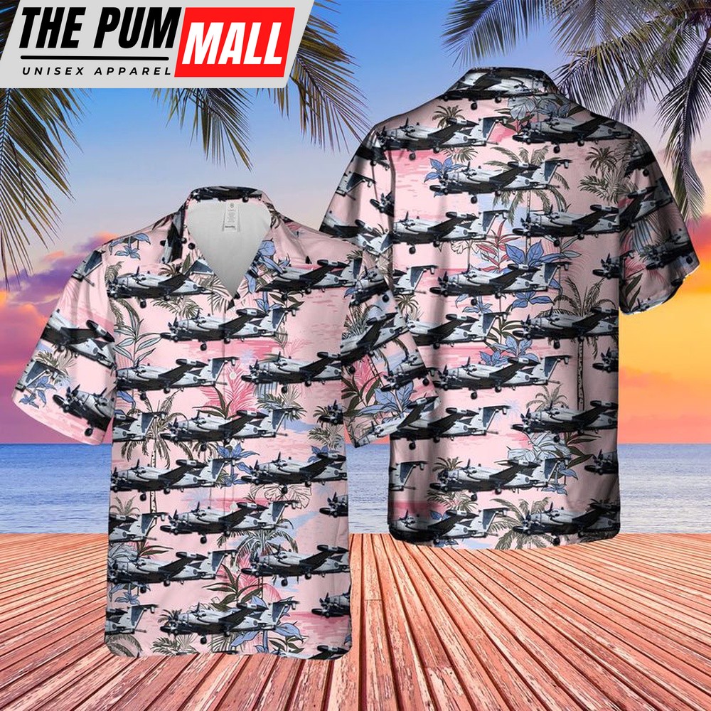 Army Hawaiian Shirt, US Army Beech RC-12X Huron (A200CT) Hawaiian Shirt, Military Aloha Shirt