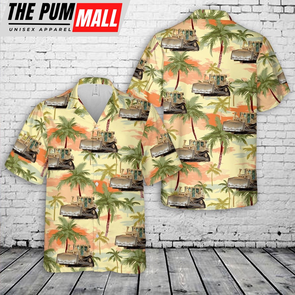 Army Hawaiian Shirt, US Army bulldozer D7 Hawaiian Shirt