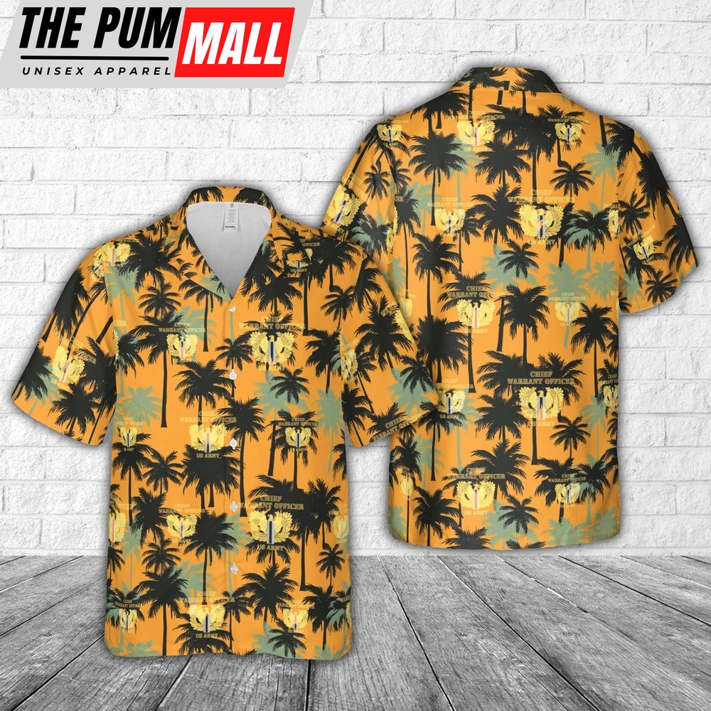 Army Hawaiian Shirt, US Army Chief Warrant Officer CW5 Eagle Rising Badge Hawaiian Shirt, Military Aloha Shirt