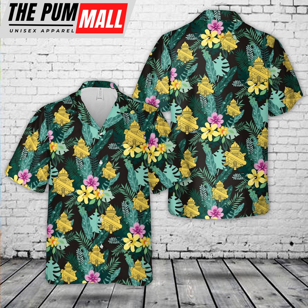 Army Hawaiian Shirt, US Army Civil Affairs Branch Hawaiian Shirt, Military Aloha Shirt