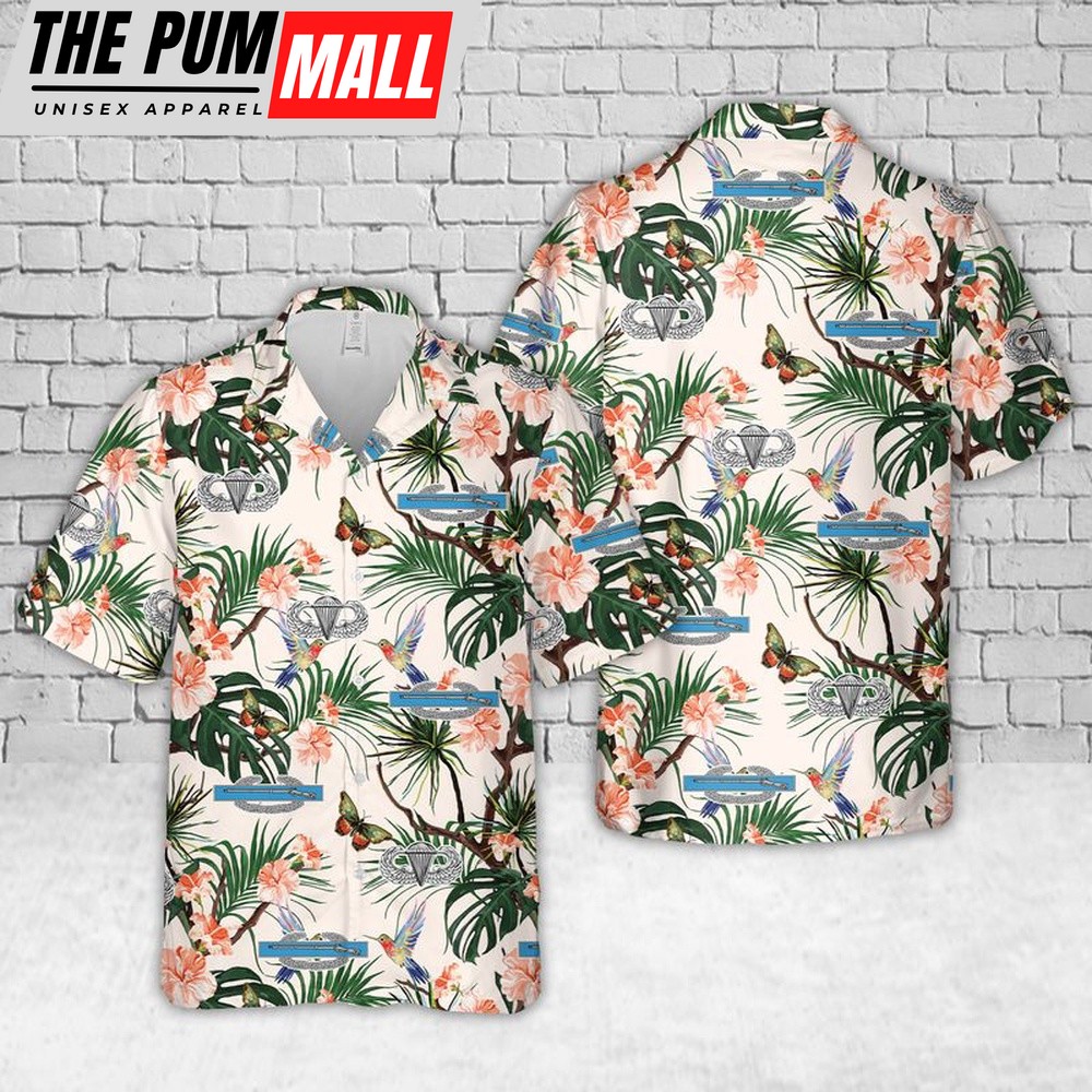 Army Hawaiian Shirt, US Army Combat Infantryman Badge Hawaiian Shirt, Military Aloha Shirt