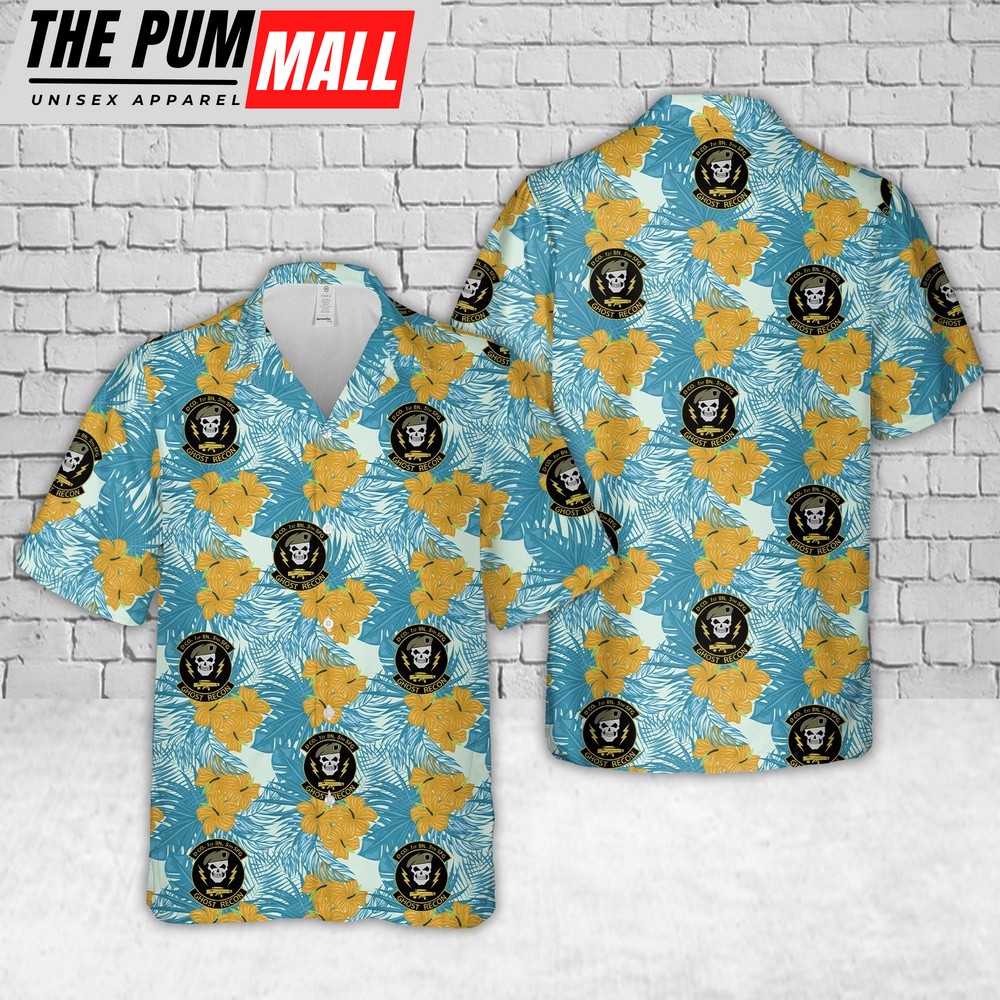 Army Hawaiian Shirt, US Army D Co 1st Battalion 5th Special Forces Group (5th SFG)(A) (Ghost Recon) Hawaiian Shirt