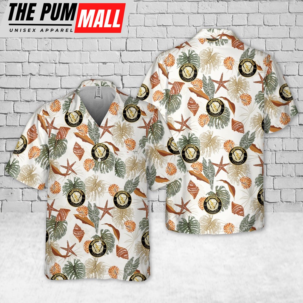 Army Hawaiian Shirt, US Army Echo Company 51st Infantry Long Range Surveillance Pocket Hawaiian Shirt, Military Aloha Shirt