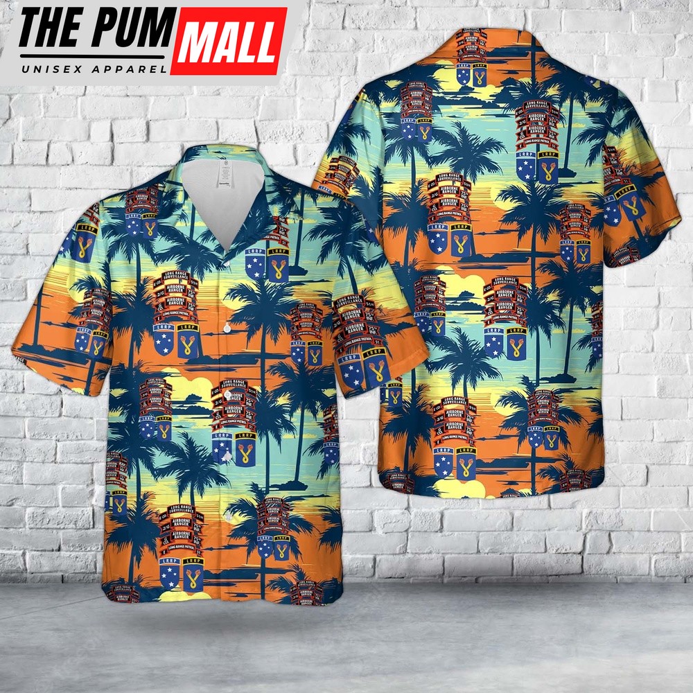 Army Hawaiian Shirt, US Army G Company (RANGER), 75th Infantry (AIRBORNE), Americal Division Hawaiian Shirt