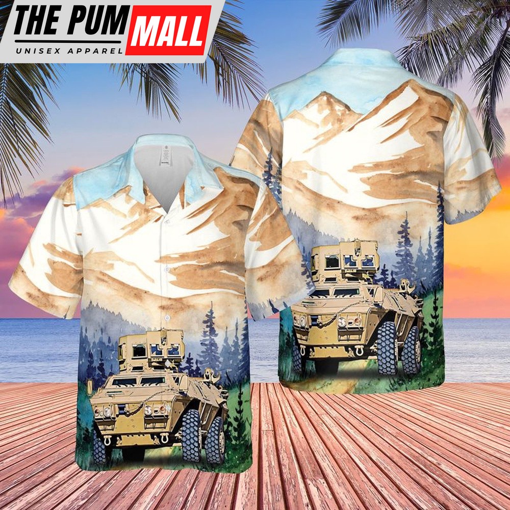 Army Hawaiian Shirt, US Army Georgia Army National Guard M1200 Guardian Armored Knight Hawaiian Shirt