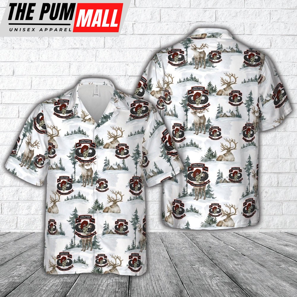 Army Hawaiian Shirt, US Army H121 Long Range Surveillance Christmas Hawaiian Shirt, Military Aloha Shirt