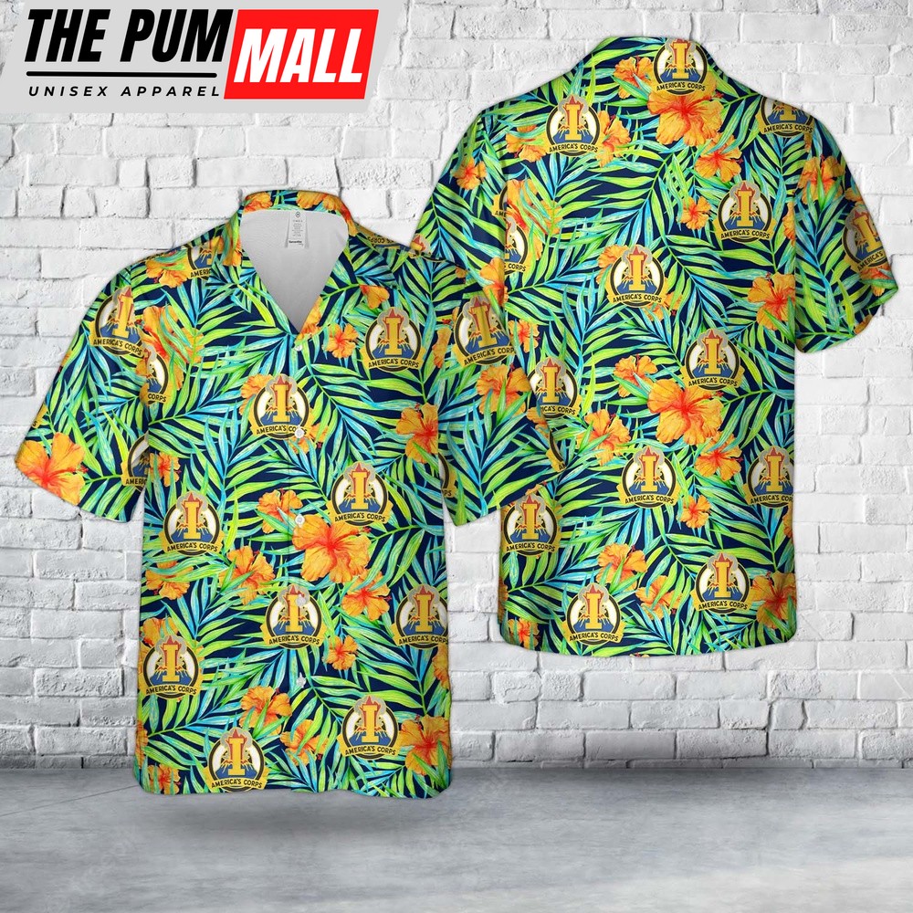 Army Hawaiian Shirt, US Army I Corps Unit Crest Hawaiian Shirt, Military Aloha Shirt