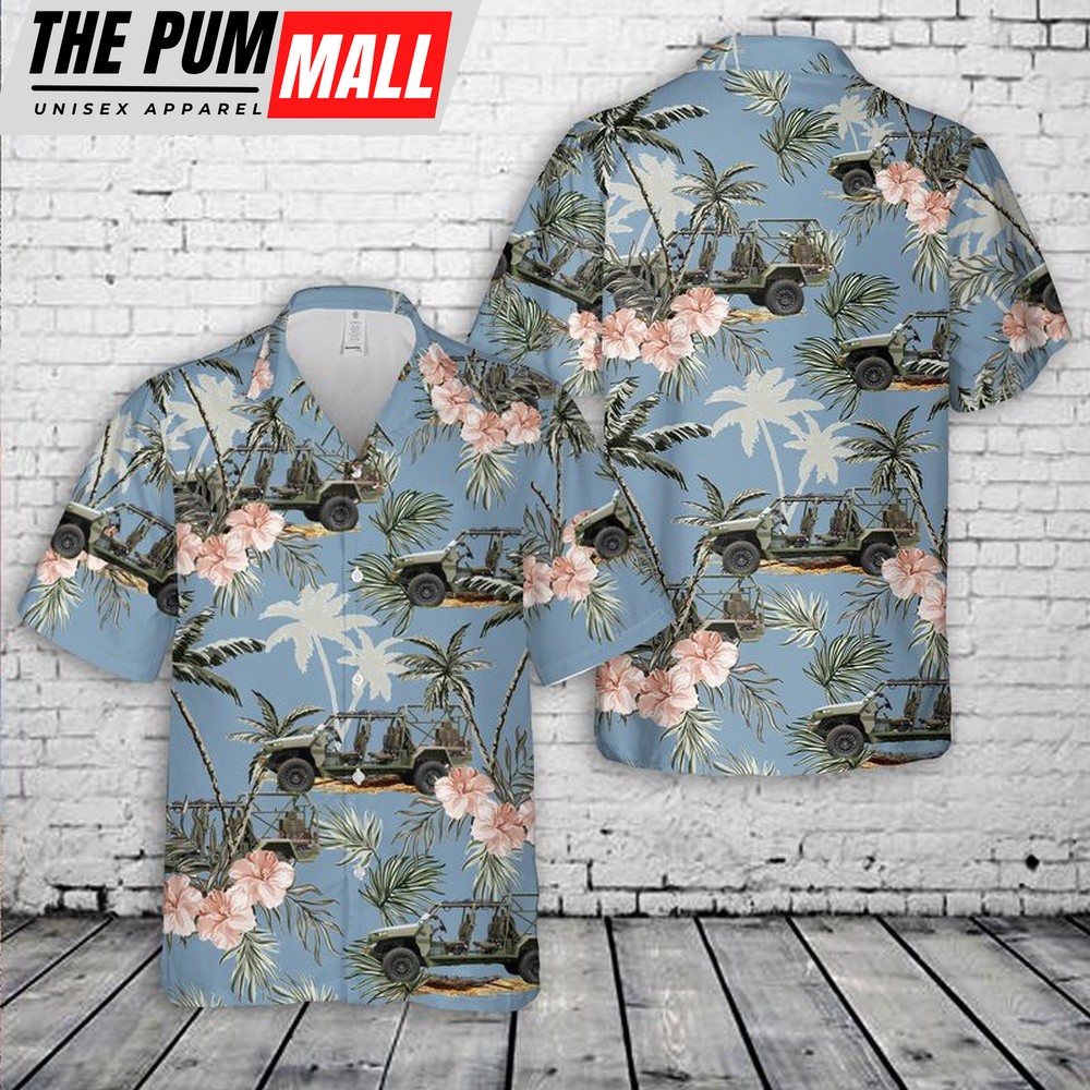 Army Hawaiian Shirt, US Army Infantry Squad Vehicle Hawaiian Shirt, Military Aloha Shirt