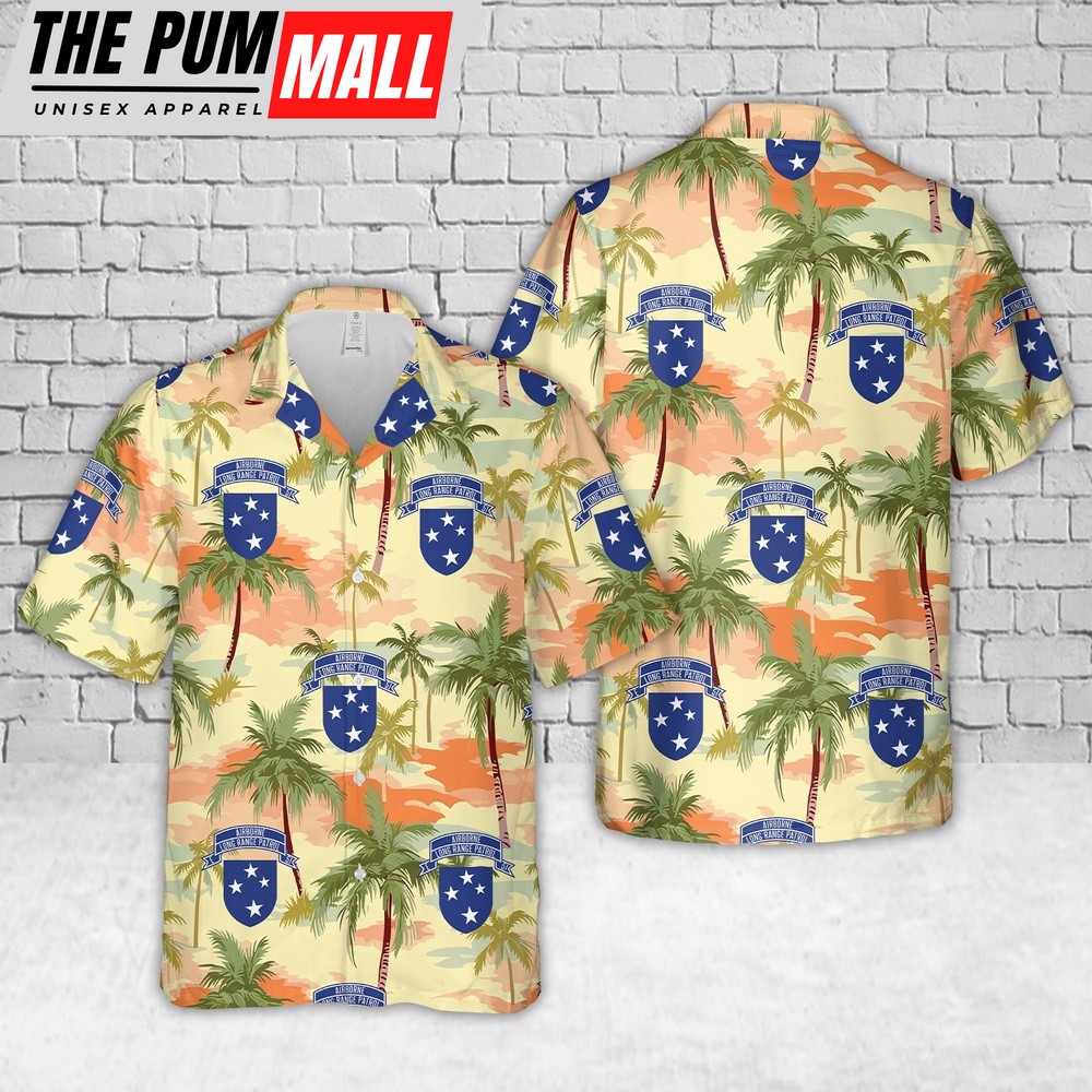 Army Hawaiian Shirt, US Army LRP Vietnam 23rd Infantry Division Americal 51st Infantry Regiment E Com Hawaiian Shirt