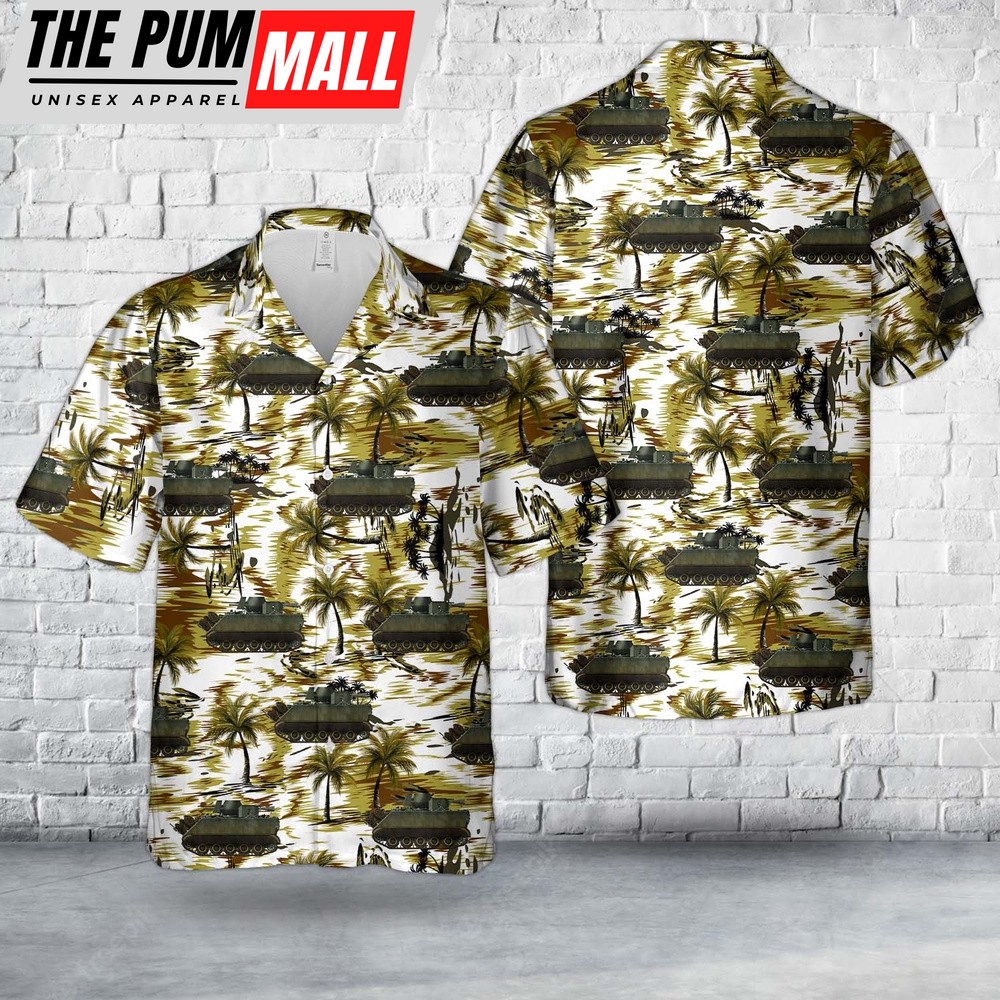 Army Hawaiian Shirt, US Army M113A1 ACAV with a M40 105 mm recoiless gun in Vietnam Hawaiian Shirt