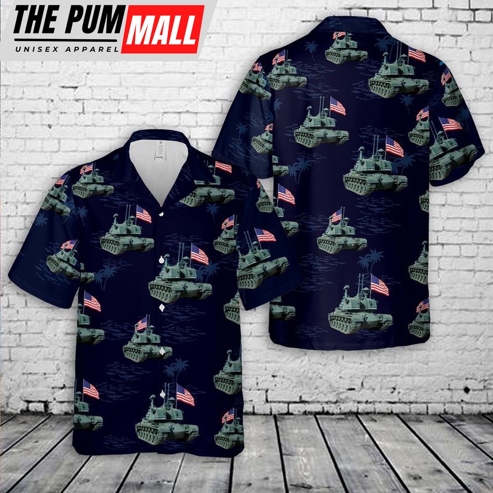 Army Hawaiian Shirt, US Army M247 Sergeant York Hawaiian Shirt, Military Aloha Shirt