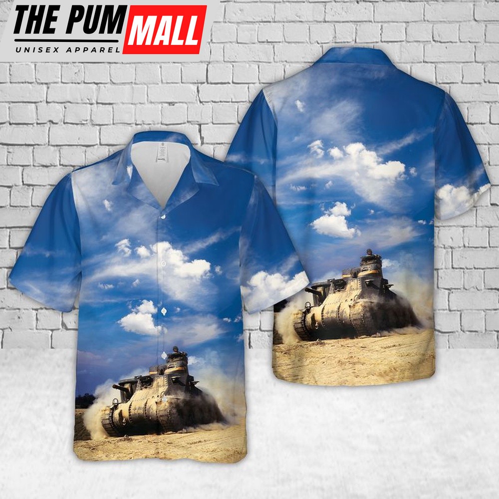 Army Hawaiian Shirt, US Army M3 Lee In WW2 Hawaiian Shirt, Military Aloha Shirt