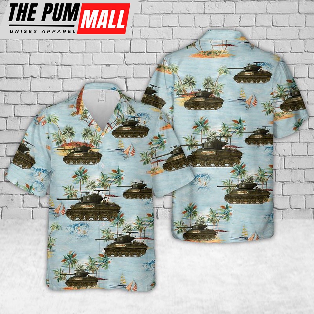 Army Hawaiian Shirt, US Army M4 Thunderbolt VII Hawaiian Shirt, Military Aloha Shirt