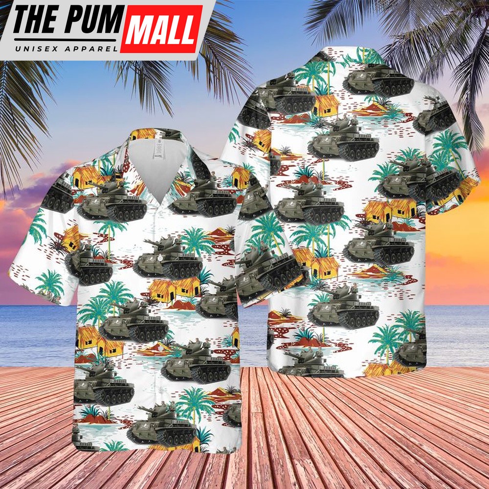Army Hawaiian Shirt, US Army M42 Duster Hawaiian Shirt, Military Aloha Shirt