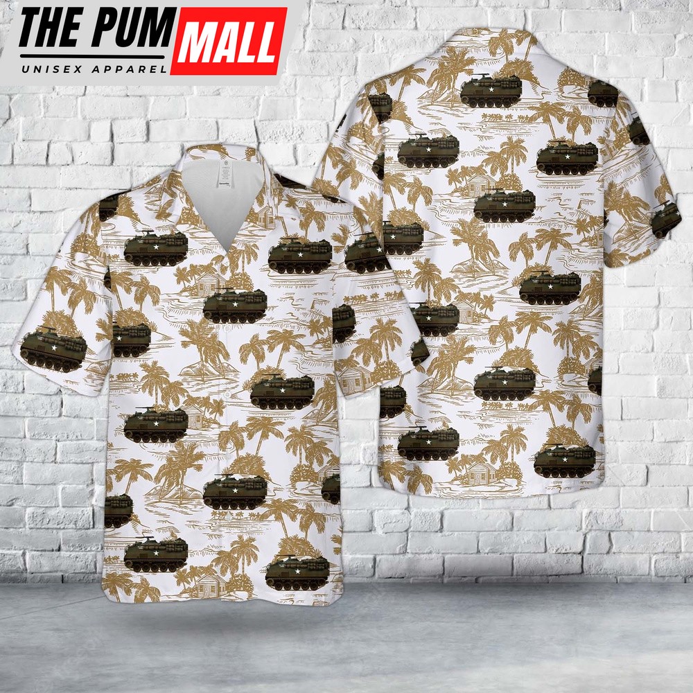 Army Hawaiian Shirt, US Army M75 in Korea, 1953 Hawaiian Shirt, Military Aloha Shirt