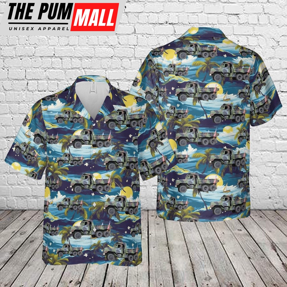 Army Hawaiian Shirt, US Army M929 5-ton 6×6 Hawaiian Shirt, Military Aloha Shirt