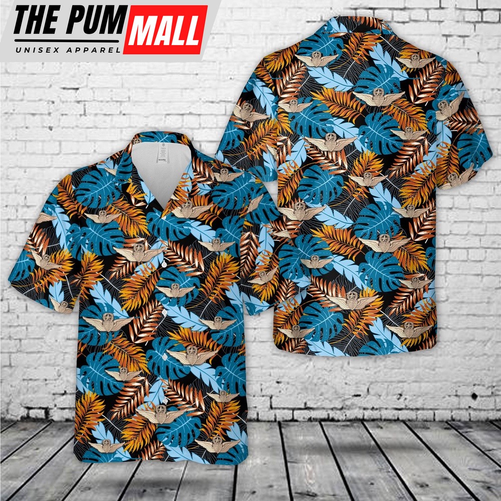 Army Hawaiian Shirt, US Army Master Flight Surgeon Wings Hawaiian Shirt, Military Aloha Shirt