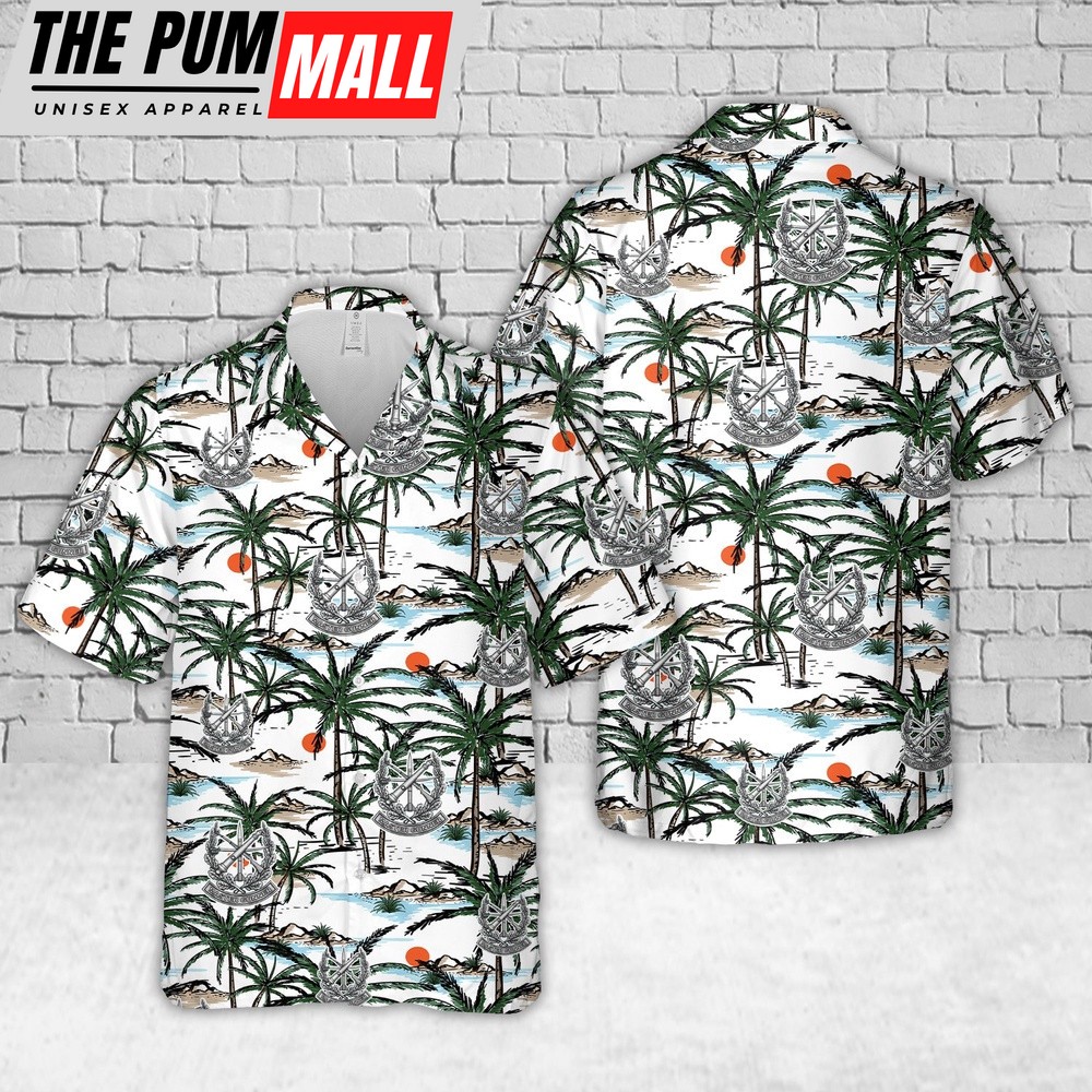 Army Hawaiian Shirt, US Army Master Gunner Badge Concept Hawaiian Shirt, Military Aloha Shirt