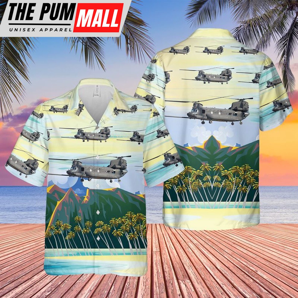 Army Hawaiian Shirt, US Army MH-47G Chinook Of 160th Special Operations Aviation Regiment (Airborne) Hawaiian Shirt