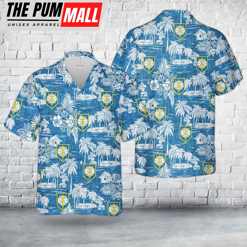 Army Hawaiian Shirt, US Army Military Intelligence Readiness Command Hawaiian Shirt, Military Aloha Shirt