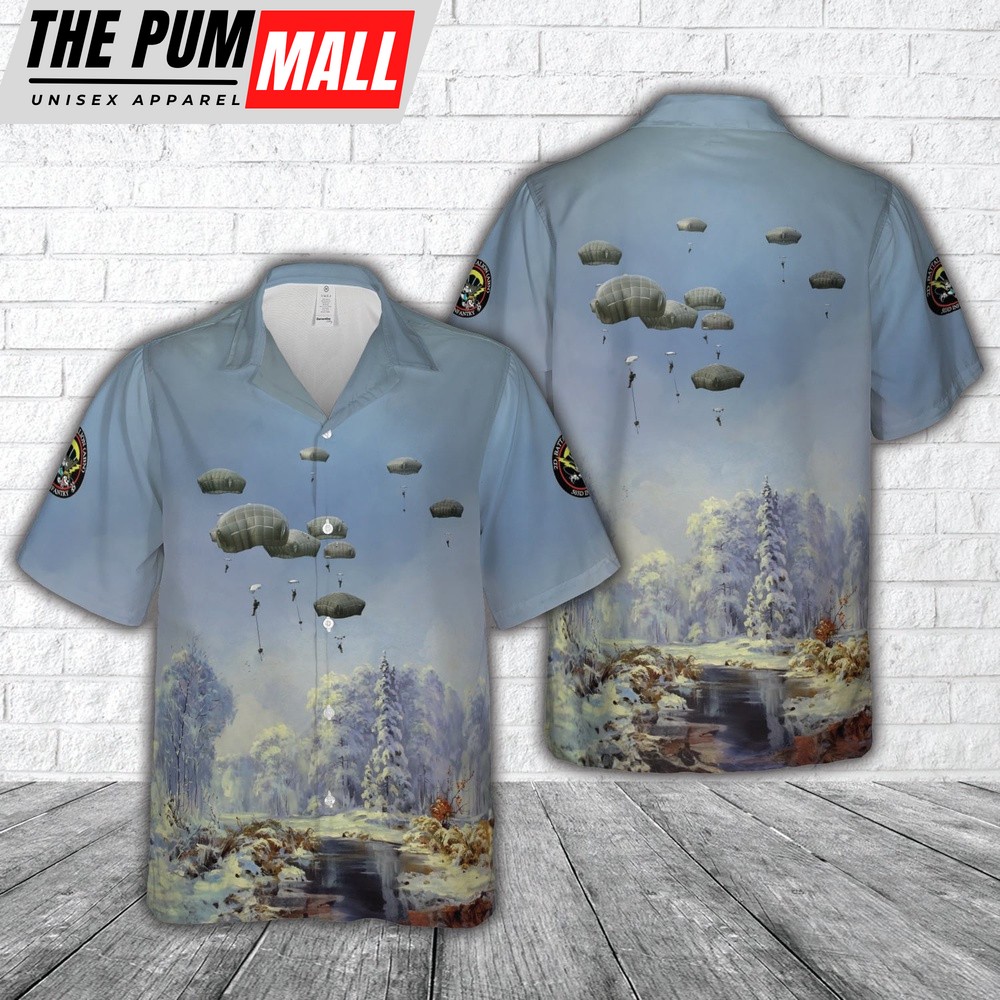Army Hawaiian Shirt, US Army Paratroopers 2nd Battalion, 503rd Parachute Infantry Regiment,173rd Airborne Brigade Hawaiian Shirt