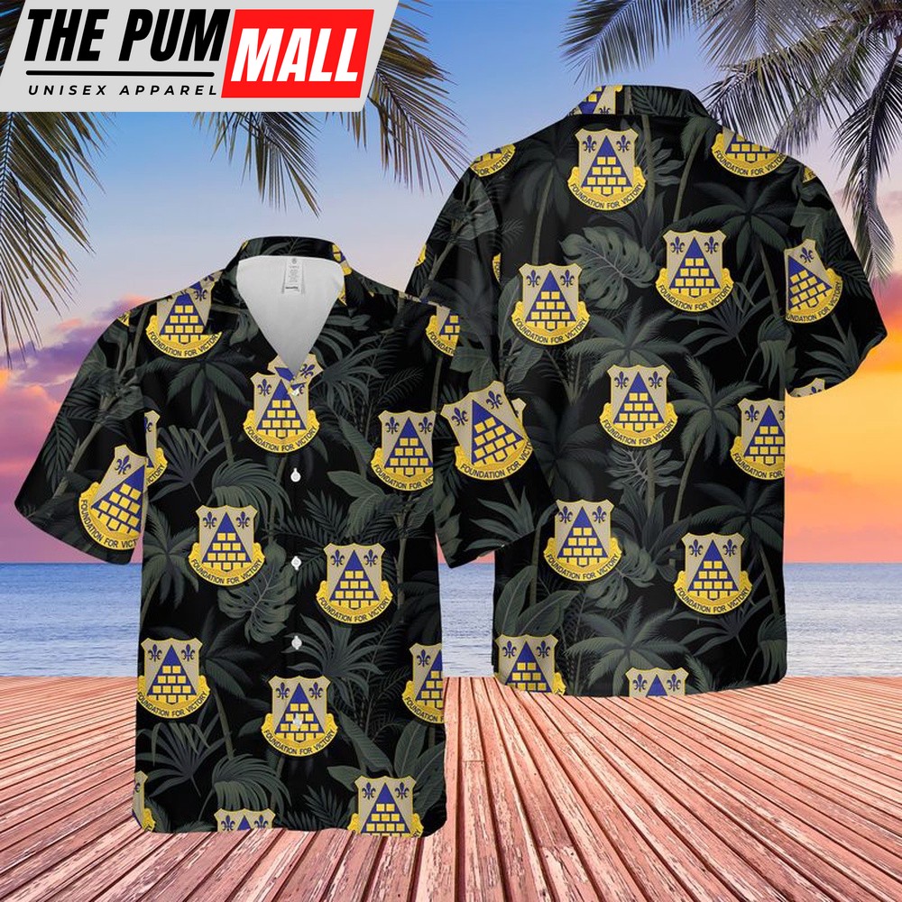 Army Hawaiian Shirt, US Army Quartermaster Corps 61st Quartermaster Battalion Foundation for Victory Hawaiian Shirt