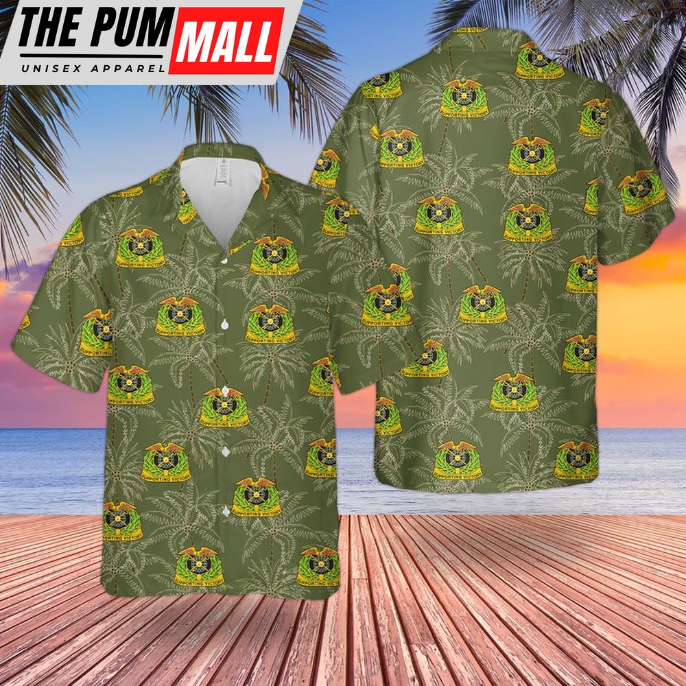 Army Hawaiian Shirt, US Army Quartermaster Corps Hawaiian Shirt, Military Aloha Shirt