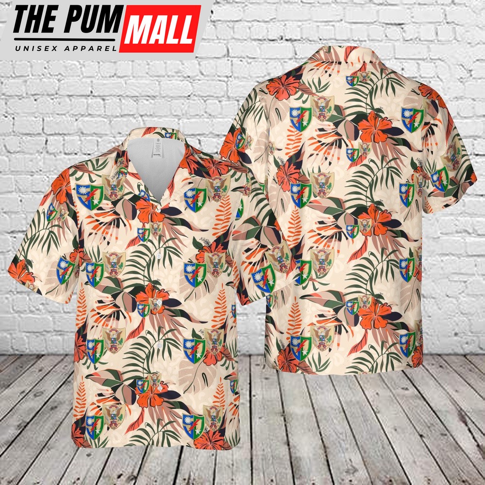 Army Hawaiian Shirt, US Army Ranger – 1st Battalion, 75th Infantry Regiment – 50 Year Anniversary Patch (1974-2024) Hawaiian Shirt